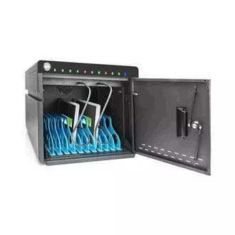 DIGITUS mobilní stolní nabíjecí skříňka pro tablety do 14 palců, 10 zařízení. UV-C, USB-C ( až 20W na zařízení