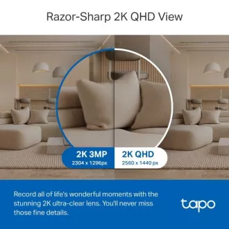 TP-LINK Tapo C220 - IP kamera s naklápěním a WiFi, 4MP (2560 * 1440), ONVIF TP-LINK Tapo C220 - IP kamera s naklápěním a WiFi, 4MP (2560 * 1440), ONVIF