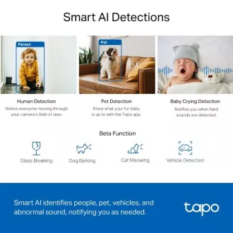 TP-LINK Tapo C220 - IP kamera s naklápěním a WiFi, 4MP (2560 * 1440), ONVIF TP-LINK Tapo C220 - IP kamera s naklápěním a WiFi, 4MP (2560 * 1440), ONVIF