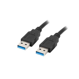 LANBERG USB-A M/M 3.0 kabel 1M černý LANBERG USB-A M/M 3.0 kabel 1M černý