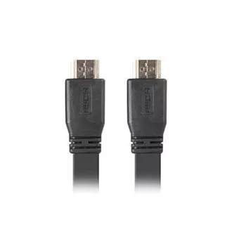 LANBERG HDMI M/M 2.0 kabel 5M 4K černý plochý