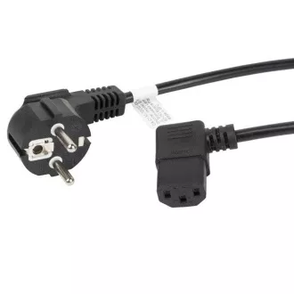 LANBERG CEE 7/7 na IEC 320 C13 POWER CORD 1.8M úhlový RIGHT VDE černý LANBERG CEE 7/7 na IEC 320 C13 POWER CORD 1.8M úhlový RIGHT VDE černý