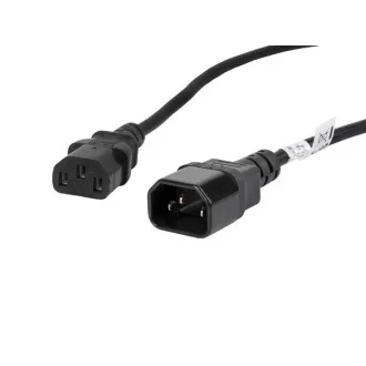 LANBERG IEC 320 C13 na C14 kabel 1.8M VDE černý LANBERG IEC 320 C13 na C14 kabel 1.8M VDE černý