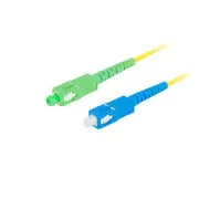 LANBERG optický patch cord SM SC/APC-SC/UPC simplex 2m LSZH G657A1 průměr 3mm, barva žlutá