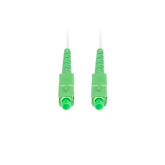 LANBERG optický patch cord SM SC/APC-SC/APC simplex 5m LSZH G657B3 průměr 3mm, barva bílá LANBERG optický patch cord SM SC/APC-SC/APC simplex 5m LSZH G657B3 průměr 3mm, barva bílá