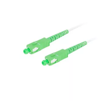LANBERG optický patch cord SM SC/APC-SC/APC simplex 10m LSZH G657B3 průměr 3mm, barva bílá LANBERG optický patch cord SM SC/APC-SC/APC simplex 10m LSZH G657B3 průměr 3mm, barva bílá