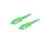 LANBERG optický patch cord SM SC/APC-SC/APC simplex 2,5m LSZH G657A2 průměr 3mm, barva bílá
