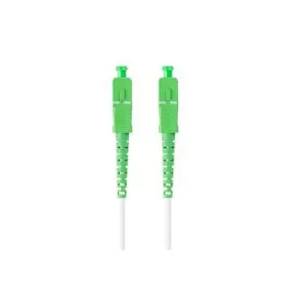 LANBERG optický patch cord SM SC/APC-SC/APC simplex 15m LSZH G657A2 průměr 3mm, barva bílá