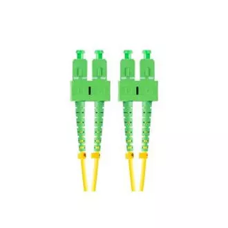 LANBERG optický patch cord SM SC/APC-SC/APC duplex 1m LSZH G657A1 průměr 3mm, barva žlutá LANBERG optický patch cord SM SC/APC-SC/APC duplex 1m LSZH G657A1 průměr 3mm, barva žlutá