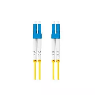 LANBERG optický patch cord SM LC/UPC-LC/UPC duplex 5m LSZH G657A1 průměr 3mm, barva žlutá LANBERG optický patch cord SM LC/UPC-LC/UPC duplex 5m LSZH G657A1 průměr 3mm, barva žlutá