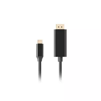 Lanberg USB-C(M)->DisplayPort(M) kabel 3m 4K 60Hz černá Lanberg USB-C(M)->DisplayPort(M) kabel 3m 4K 60Hz černá