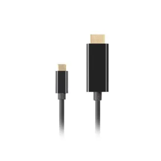 Lanberg USB-C(M)->HDMI(M) kabel 1,8m 4K 60Hz černá Lanberg USB-C(M)->HDMI(M) kabel 1,8m 4K 60Hz černá