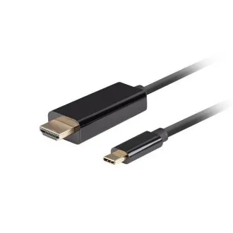 Lanberg USB-C(M)->HDMI(M) kabel 3m 4K 60Hz černá Lanberg USB-C(M)->HDMI(M) kabel 3m 4K 60Hz černá