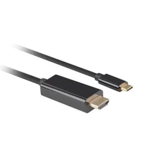 Lanberg USB-C(M)->HDMI(M) kabel 3m 4K 60Hz černá Lanberg USB-C(M)->HDMI(M) kabel 3m 4K 60Hz černá
