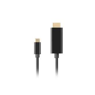 Lanberg USB-C(M)->HDMI(M) kabel 3m 4K 60Hz černá Lanberg USB-C(M)->HDMI(M) kabel 3m 4K 60Hz černá