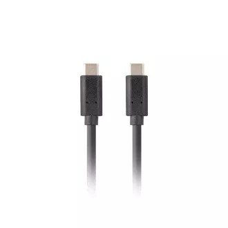 Lanberg USB-C M/M 3.1 GEN 2 kabel 0,5m 10GB/S PD100W černá Lanberg USB-C M/M 3.1 GEN 2 kabel 0,5m 10GB/S PD100W černá