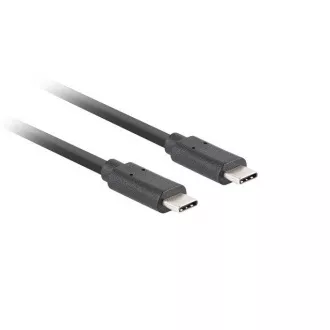 Lanberg USB-C M/M 3.1 GEN 2 kabel 0,5m 10GB/S PD100W černá Lanberg USB-C M/M 3.1 GEN 2 kabel 0,5m 10GB/S PD100W černá