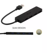 i-Tec USB3.0 HUB 4port, pasivní, SLIM