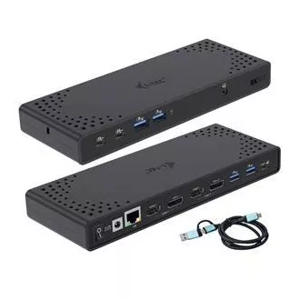 I-tec USB 3.0 / USB-C / Thunderbolt Dual Display Docking Station + PD 100W