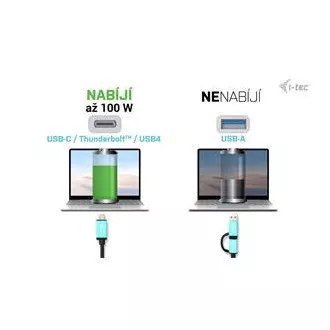 I-tec USB 3.0 / USB-C / Thunderbolt Dual Display Docking Station + PD 100W
