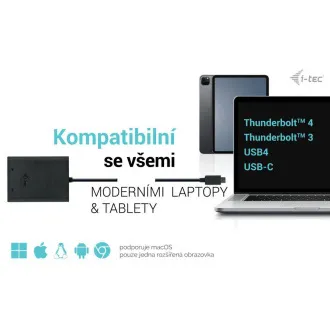 I-tec USB-C Dual 4K/60Hz (single 8K/30Hz) DP Video Adapter