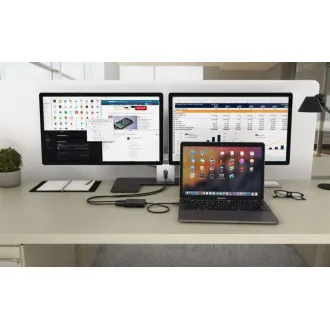 I-tec USB-C Dual 4K/60Hz (single 8K/30Hz) DP Video Adapter