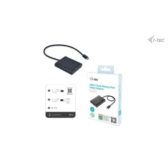 I-tec USB-C Dual 4K/60Hz (single 8K/30Hz) DP Video Adapter