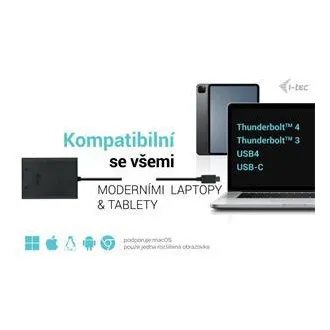 I-tec USB-C Dual 4K/60Hz (single 8K/30Hz) DP Video Adapter