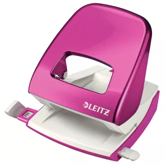 LEITZ Stolní děrovačka NeXXt WOW 5008, met. růžová, box