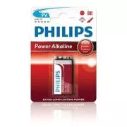 Philips baterie 9V PowerLife, alkalická - 1ks