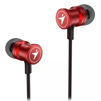 Genius HS-M316 /sluchátka s mikrofonem/ 3,5mm jack - 4 pin/ červená