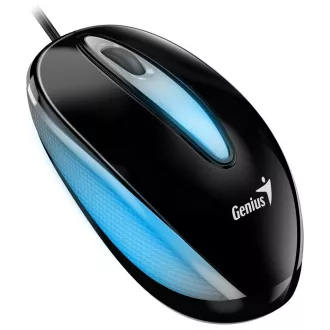 Genius DX-Mini / Myš, drátová, optická, 1000DPI, 3 tlačítka, USB, RGB LED, černá Genius DX-Mini / Myš, drátová, optická, 1000DPI, 3 tlačítka, USB, RGB LED, černá