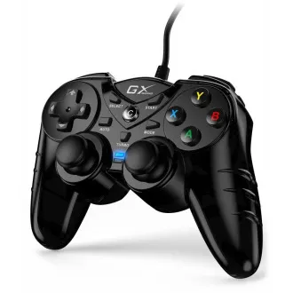 Genius GX Gaming GX-17UV, Gamepad, drátový, vibrační, pro PC a PS3, USB, černý Genius GX Gaming GX-17UV, Gamepad, drátový, vibrační, pro PC a PS3, USB, černý