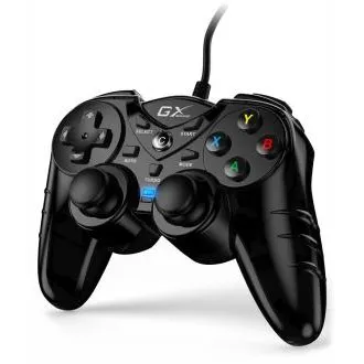 Genius GX Gaming GX-17UV, Gamepad, drátový, vibrační, pro PC a PS3, USB, černý - Rozbalené