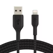Belkin BOOST CHARGE Lightning/USB-A kabel, 2m, černý - odolný
