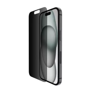 Belkin SCREENFORCE TemperedGlass Privacy Anti-Microbial ochranné privátní sklo pro iPhone 15 / 14 Pro