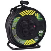 Emos prodlužovací buben - 4 zásuvky, 50m, 2.5mm, guma, IP44
