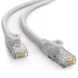 C-TECH Kabel patchcord Cat6e, UTP, šedý, 1m C-TECH Kabel patchcord Cat6e, UTP, šedý, 1m