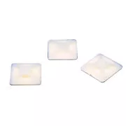 Fixapart CTMB 02 - samolepící příchytka pro stahovací pásky 4.8mm, 28x28mm, bílá
