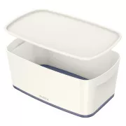 LEITZ Úložný box s víkem MyBox, velikost S, bílá/šedá