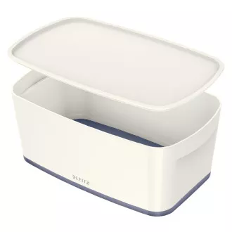 LEITZ Úložný box s víkem MyBox, velikost S, bílá/šedá LEITZ Úložný box s víkem MyBox, velikost S, bílá/šedá