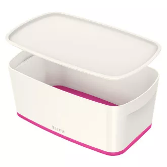 LEITZ Úložný box s víkem MyBox, velikost S, bílá/růžová LEITZ Úložný box s víkem MyBox, velikost S, bílá/růžová
