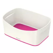 LEITZ Stolní box MyBox, bílá/růžová
