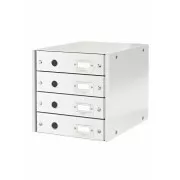 LEITZ Zásuvkový box Click&Store, 4 zásuvky, bílá