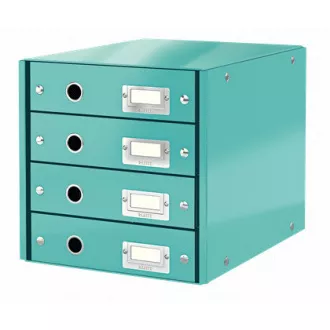 LEITZ Zásuvkový box Click&Store, 4 zásuvky, ledově modrá