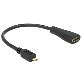 Delock Kabel High Speed HDMI s Ethernetem - micro D samec > A samice Delock Kabel High Speed HDMI s Ethernetem - micro D samec > A samice
