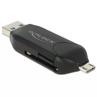 Delock Micro USB OTG čtečka karet + USB 3.0 A male Delock Micro USB OTG čtečka karet + USB 3.0 A male