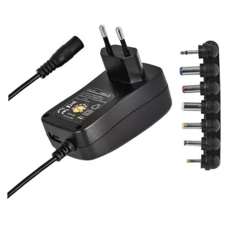 Emos univerzální napájecí zdroj pulzní N3113, 3-12 V / 2.25 A max., s hřebínkem, USB Emos univerzální napájecí zdroj pulzní N3113, 3-12 V / 2.25 A max., s hřebínkem, USB