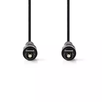 Nedis CAGB25000BK10 - Optický Audiokabel | TosLink Zástrčka - TosLink Zástrčka | 1 m | Černá barva Nedis CAGB25000BK10 - Optický Audiokabel | TosLink Zástrčka - TosLink Zástrčka | 1 m | Černá barva