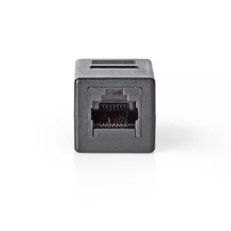 Nedis CCGB89010BK - Síťový Adaptér Cat 6 | RJ45 (8P8C) Zásuvka - RJ45 (8P8C) Zásuvka | Černá barva